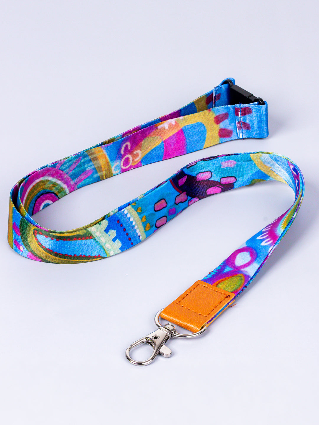 Coral Dreaming - PU Leather Lanyard + Matching Mini PU Lanyard Set
