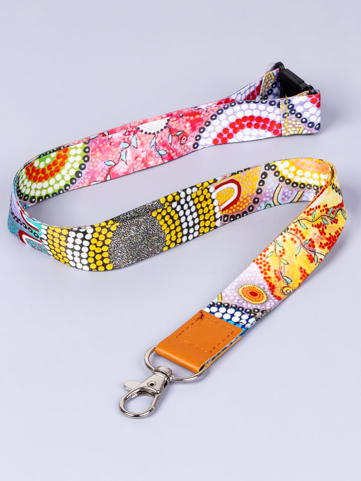 Bushwalks - PU Leather Lanyard + Matching Mini PU Lanyard Set