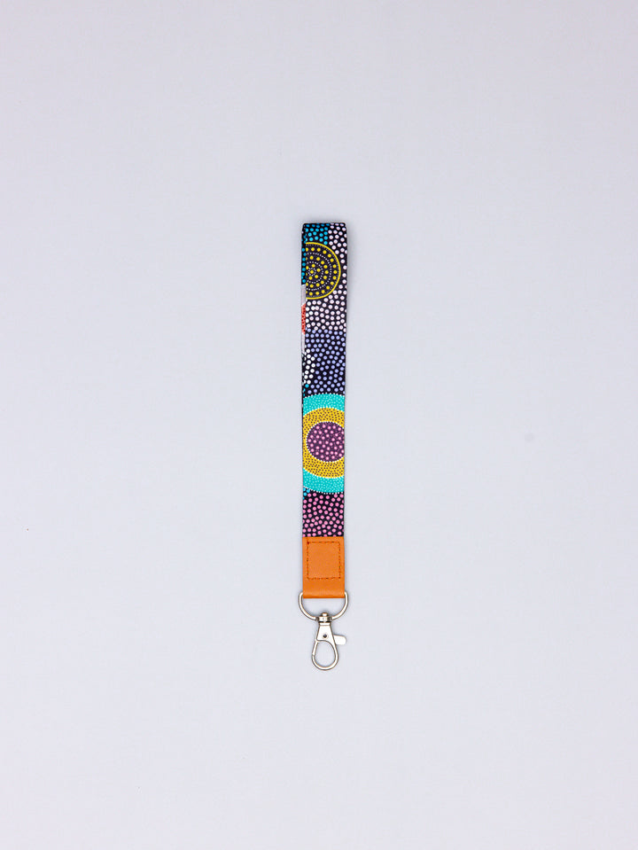 Family Journey - PU Leather Lanyard + Matching Mini PU Lanyard Set