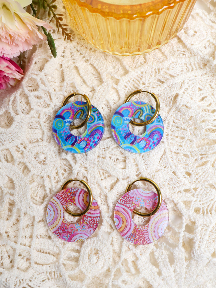 Coral Dreaming & Let's Collect Seashells - Washer Earrings Set