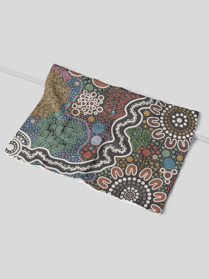 Bundian Way - Cotton Crepe Tea Towel