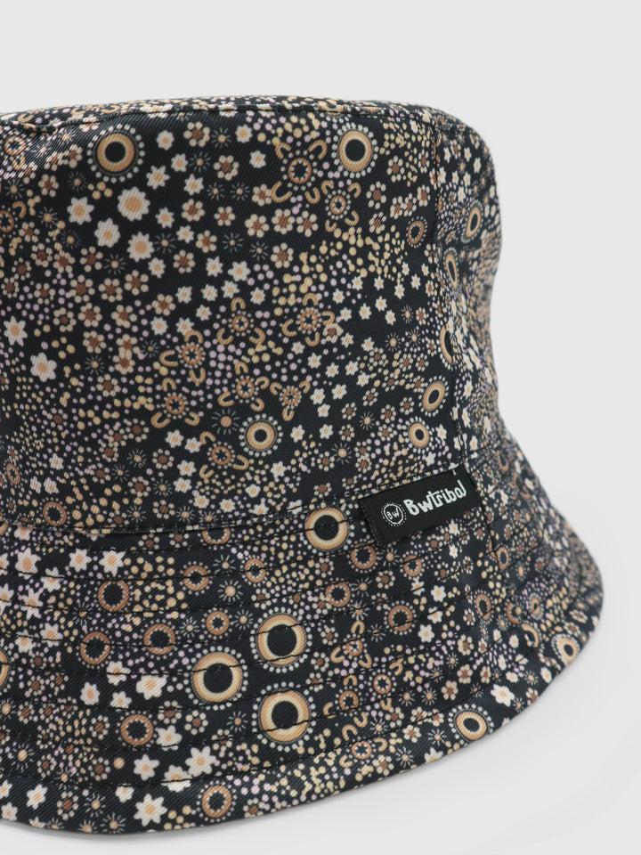 Bush Flower Song (Black) - Bucket Hat