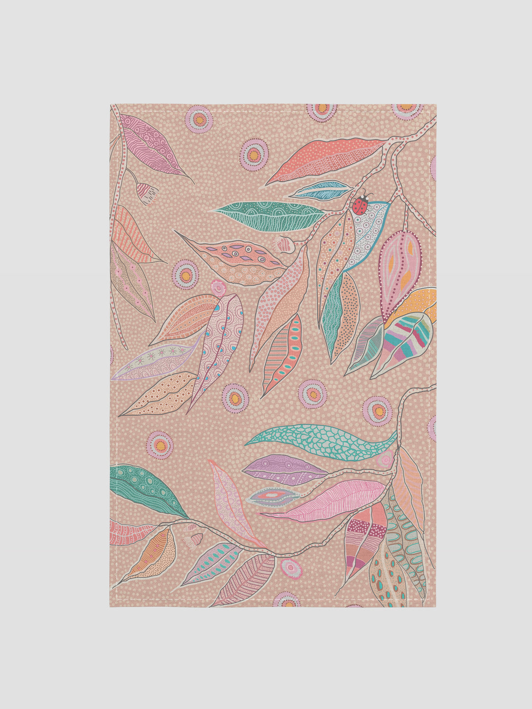Bush Leaves - Cotton Crepe Tea Towel