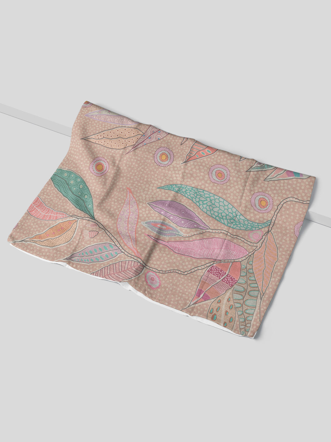 Bush Leaves - Cotton Crepe Tea Towel