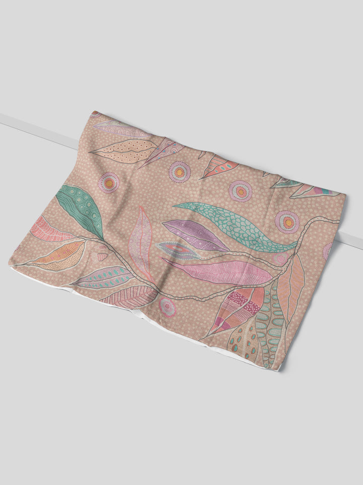 Bush Leaves - Cotton Crepe Tea Towel