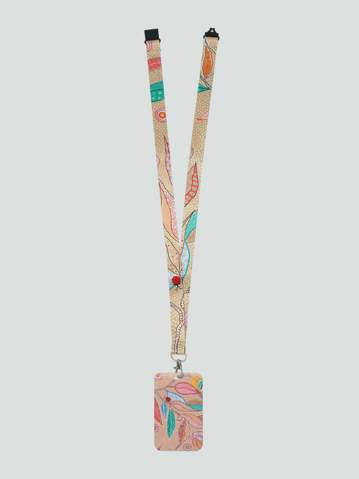 Bush Leaves - Lanyard + Card Holder Set