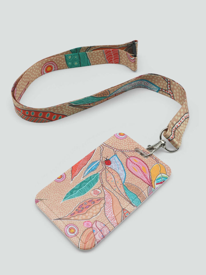 Bush Leaves - Lanyard + Card Holder Set