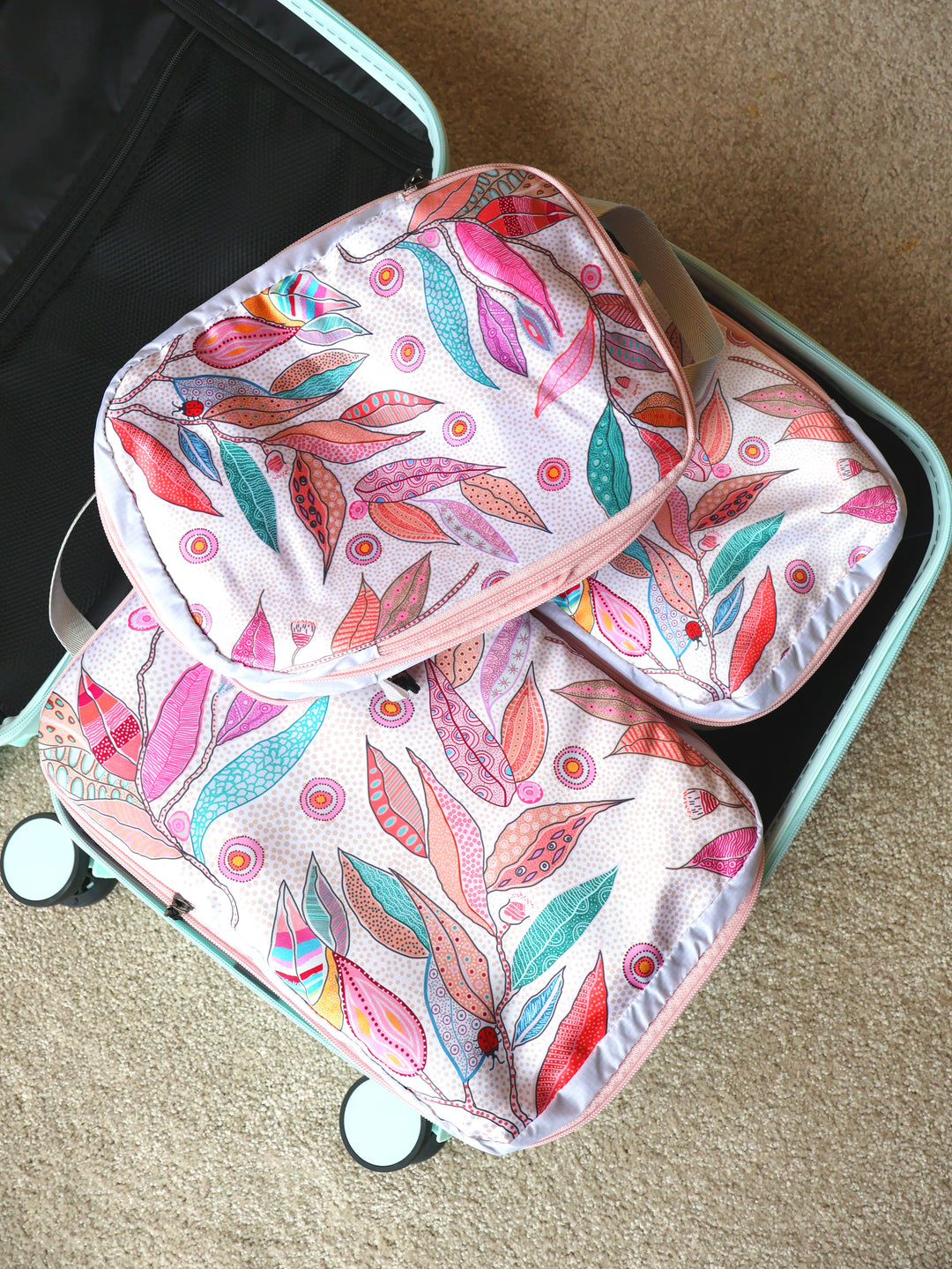 Bush Leaves - Luggage Packing Cubes (3 Pack)