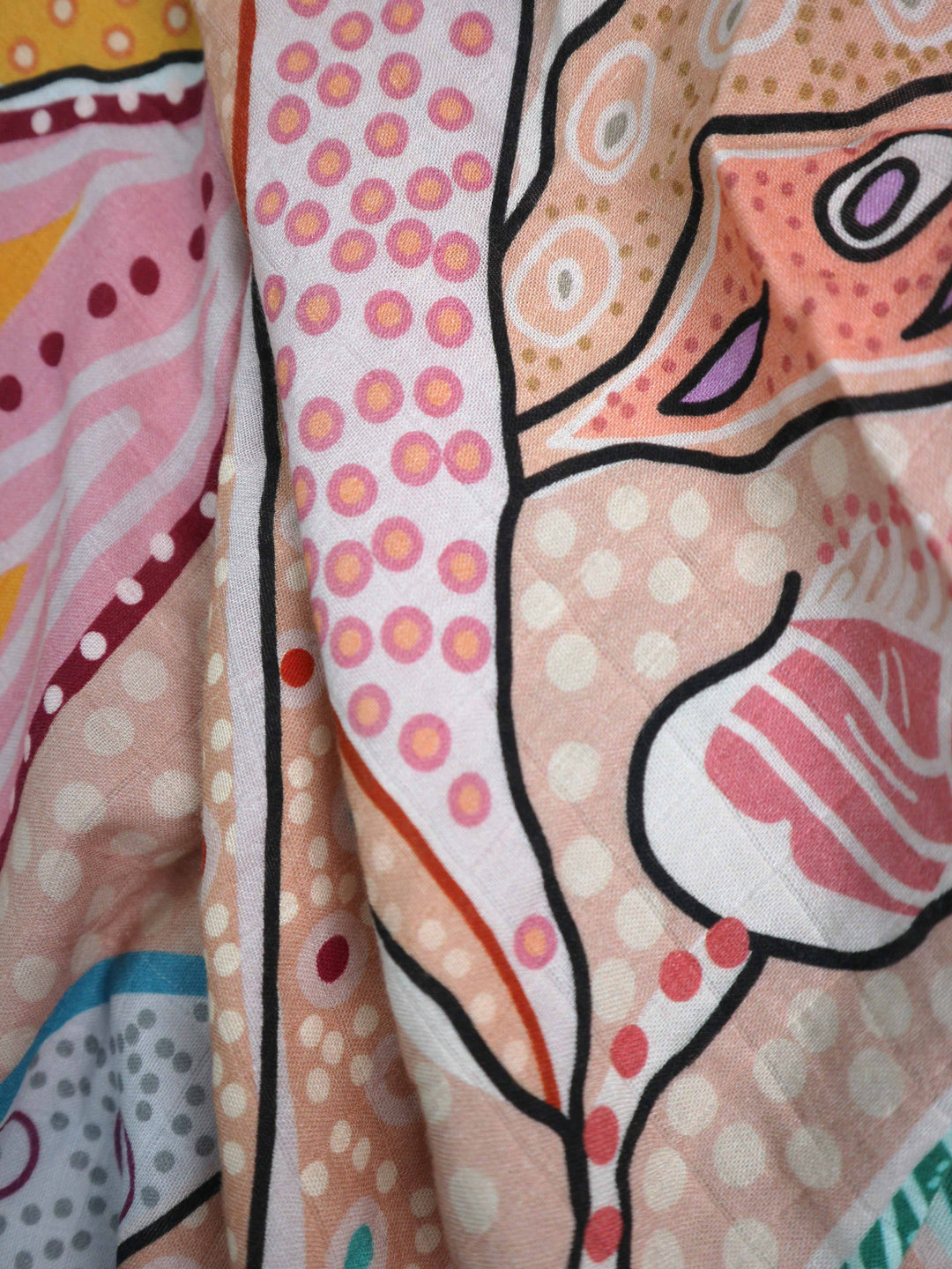 Bush Leaves - Muslin Baby Swaddle Wrap