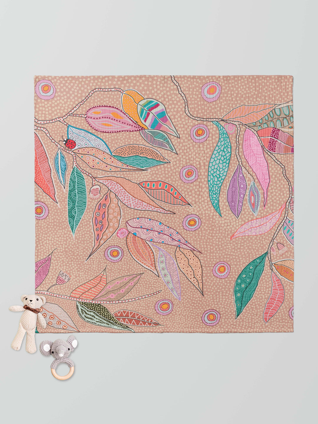 Bush Leaves - Muslin Baby Swaddle Wrap