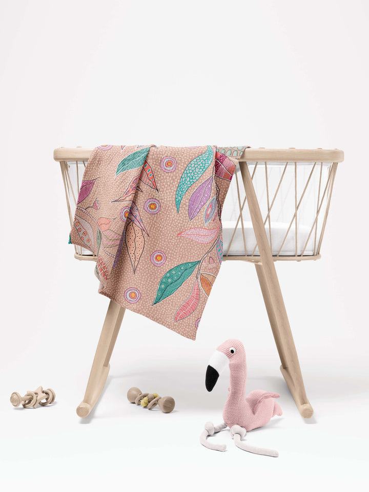 Bush Leaves - Muslin Baby Swaddle Wrap