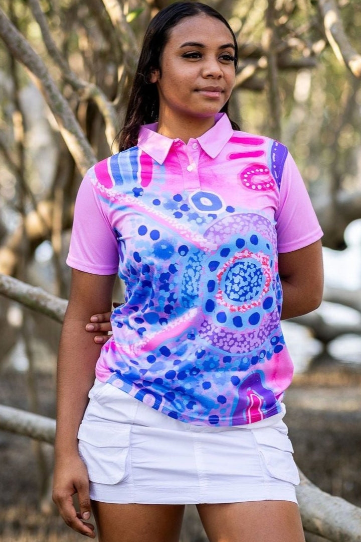 Blue Waterhole - Women's Polo