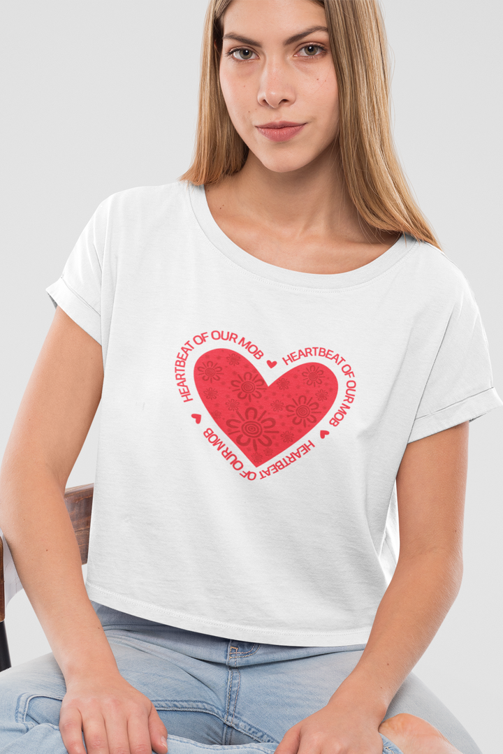 Strong Mum, Strong Mob - Women's Cropped T-Shirt
