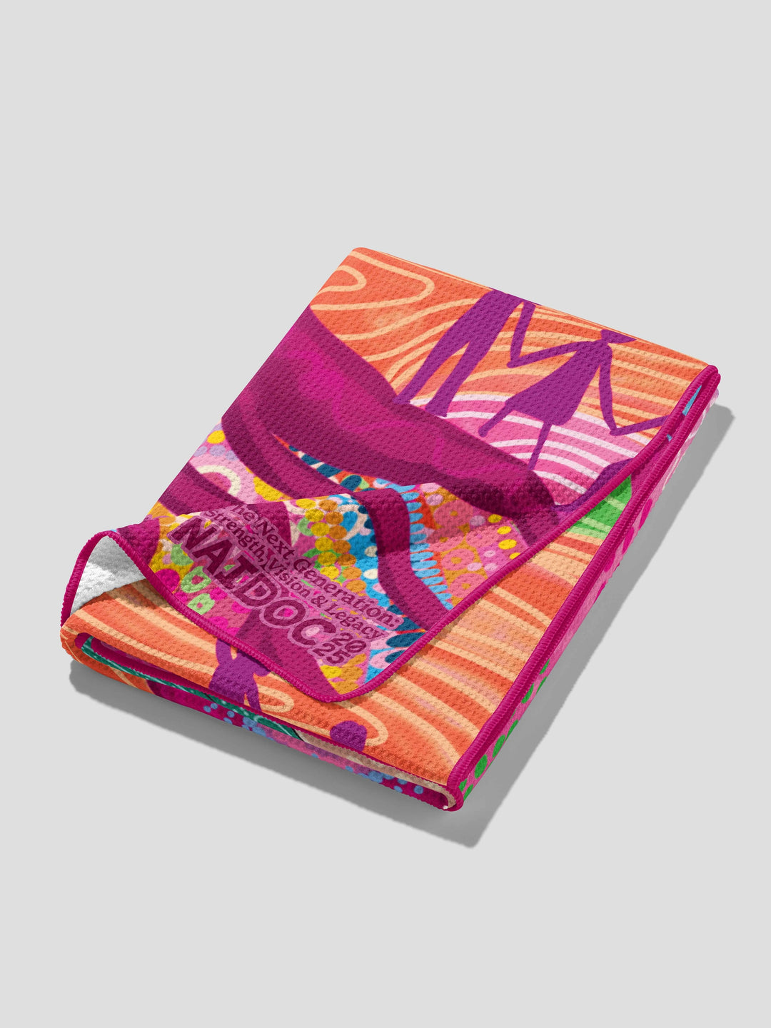 Deep Roots, Bright Future - NAIDOC 2025 Waffle Fabric Gym Towel