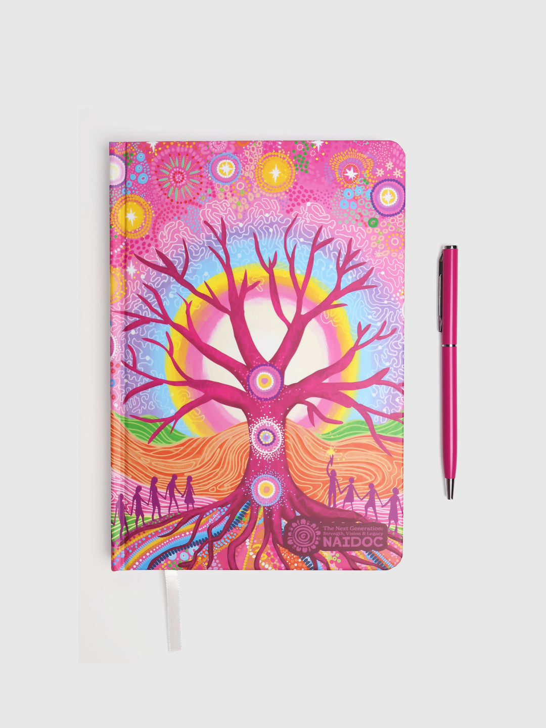 Deep Roots, Bright Future - NAIDOC 2025 A5 Notebook & Pen