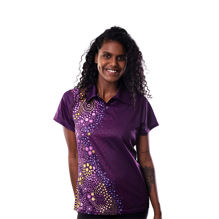 Purple Desert Flower - Women's Polo