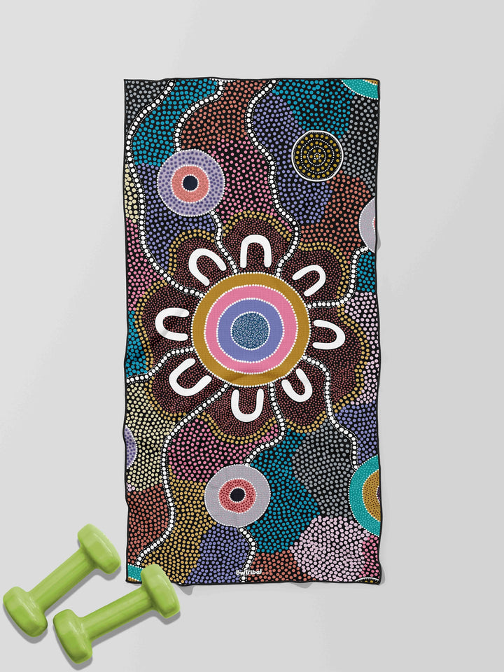 Family Journey - Waffle Fabric Gym Towel