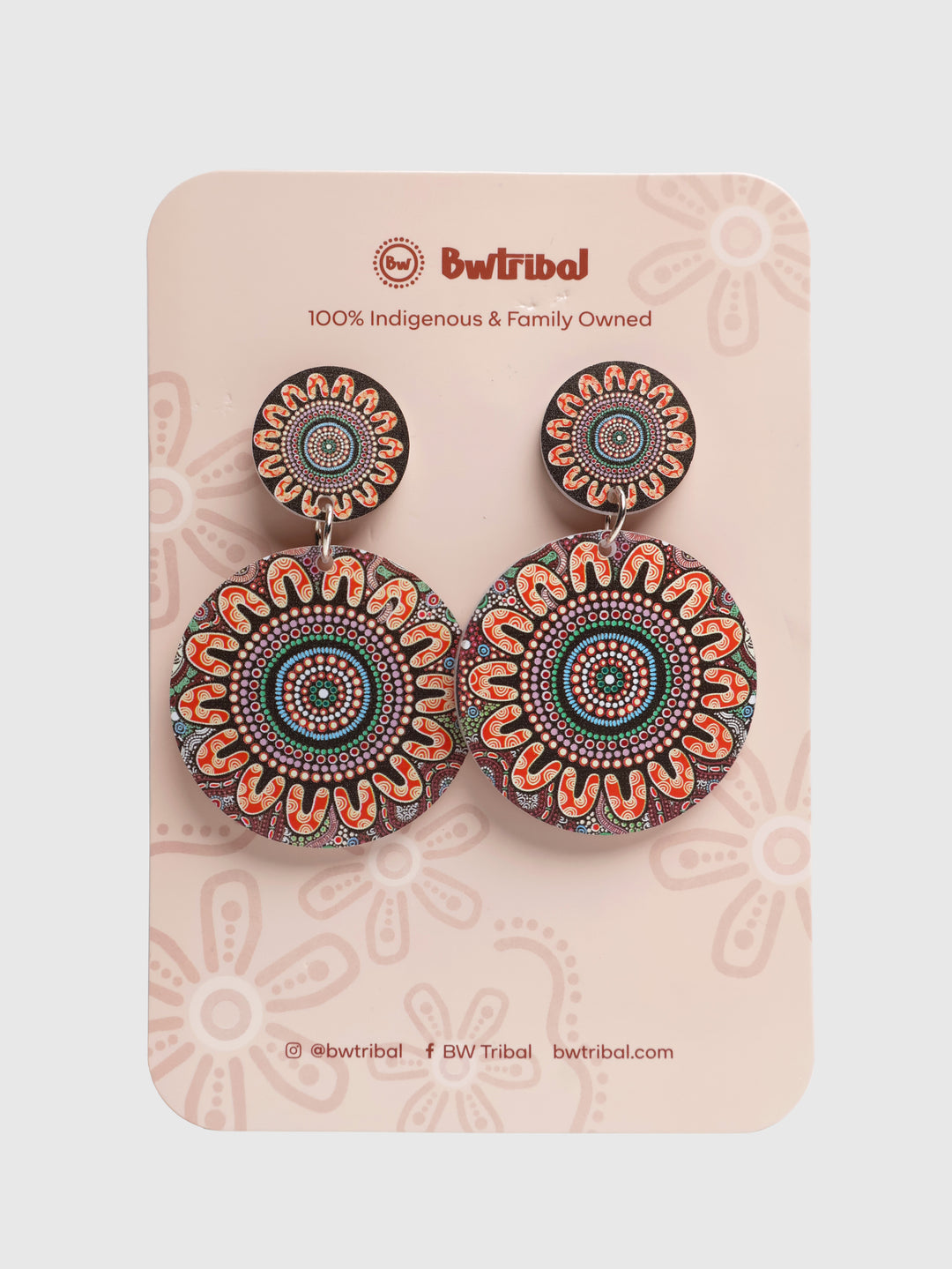 Family Strength - Round Drop Earrings