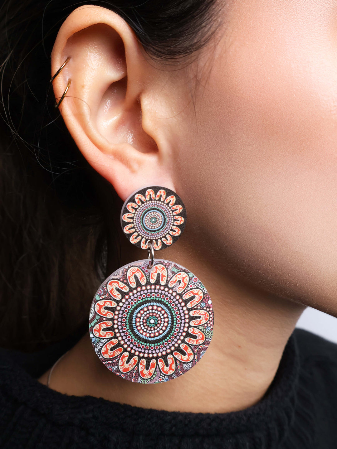 Family Strength - Round Drop Earrings