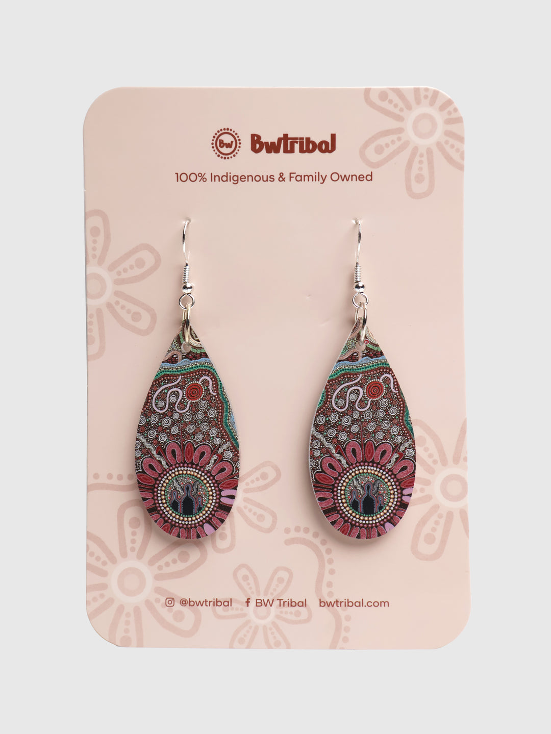Family Strength - Tear Drop Earrings