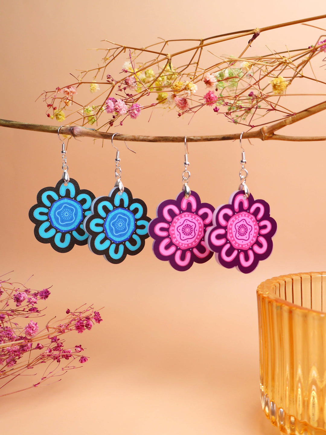 Kiki III (Blue) - Statement Earrings