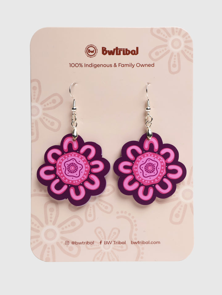 Kiki III (Pink) - Statement Earrings