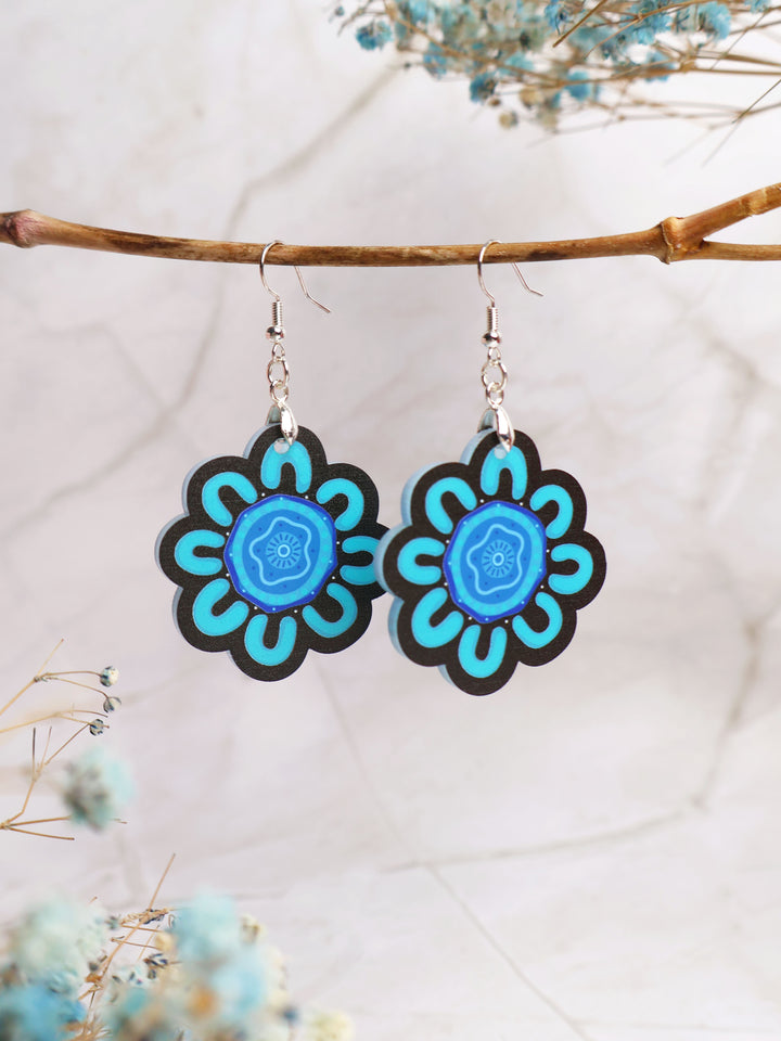 Kiki III (Blue) - Statement Earrings