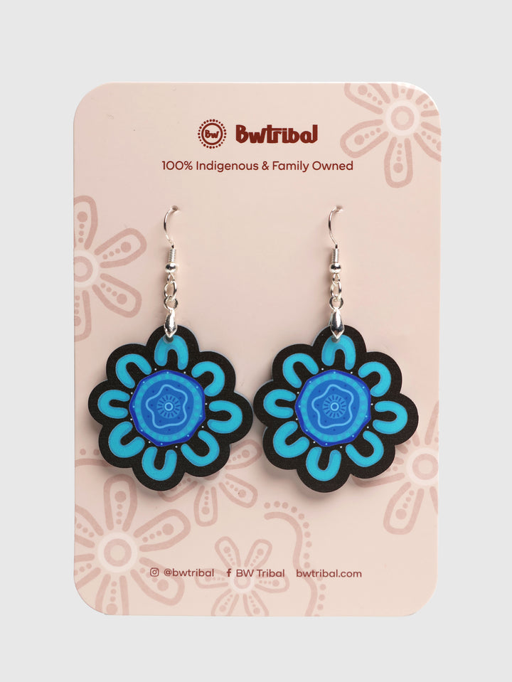 Kiki III (Blue) - Statement Earrings