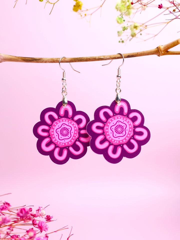 Kiki III (Pink) - Statement Earrings