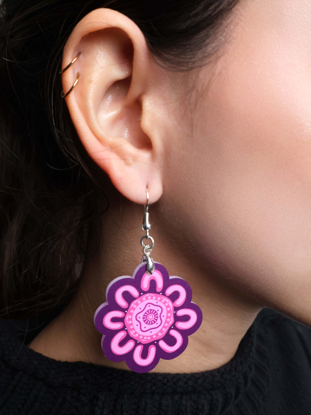 Kiki III (Pink) - Statement Earrings