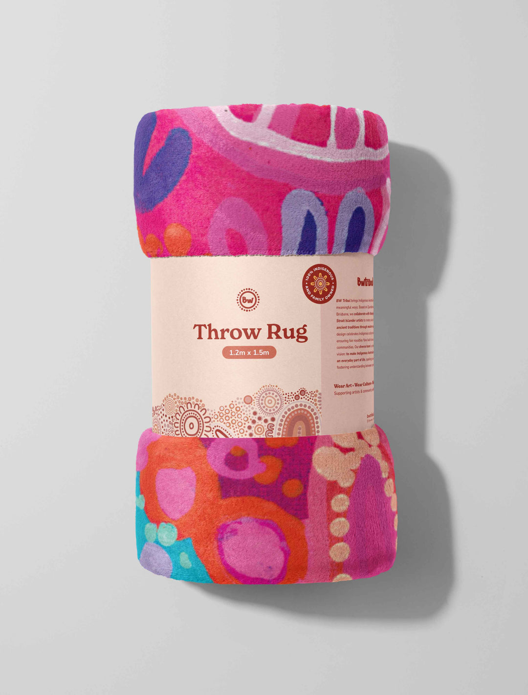 Generations - People, Place, Community  - NAIDOC 2025 Throw Rug / Throw Blanket