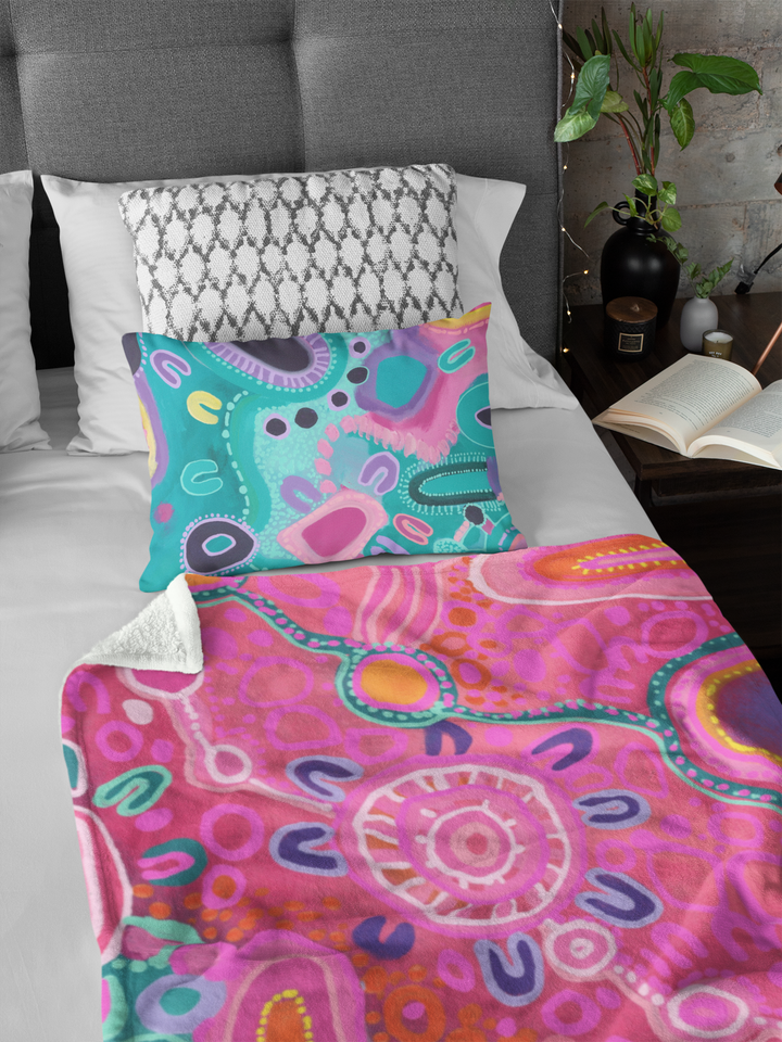 Generations - People, Place, Community  - NAIDOC 2025 Throw Rug / Throw Blanket