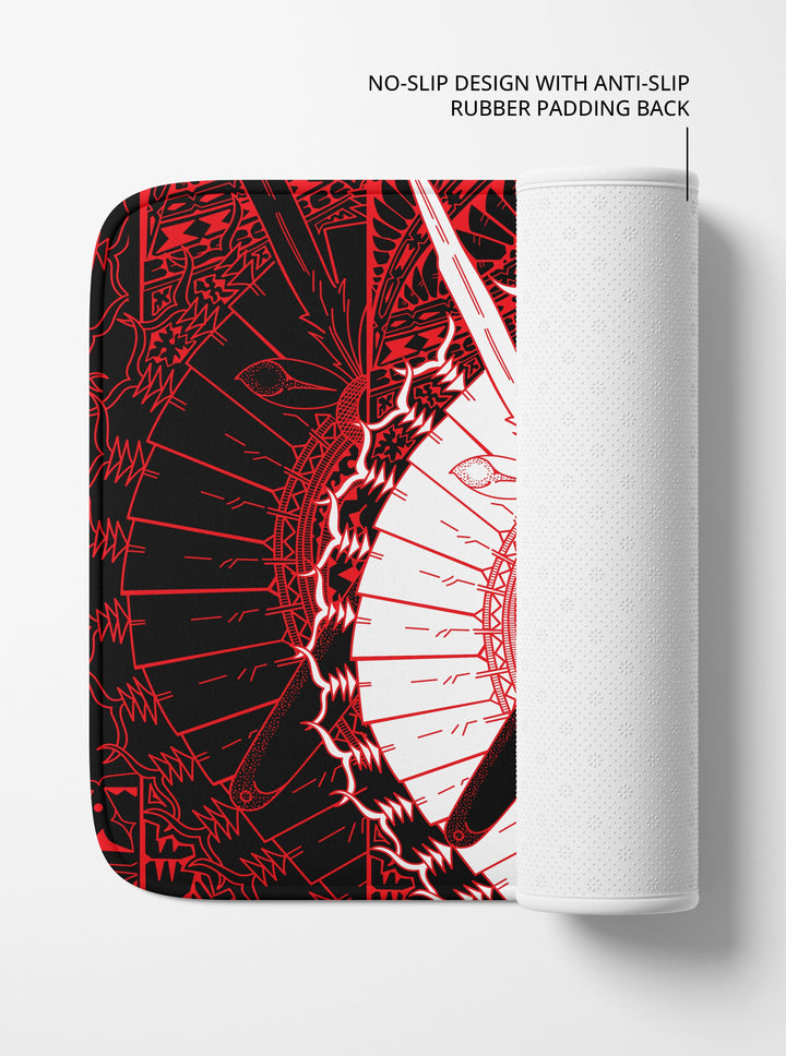 Get Up Stand Up Show Up! - Bath Mat