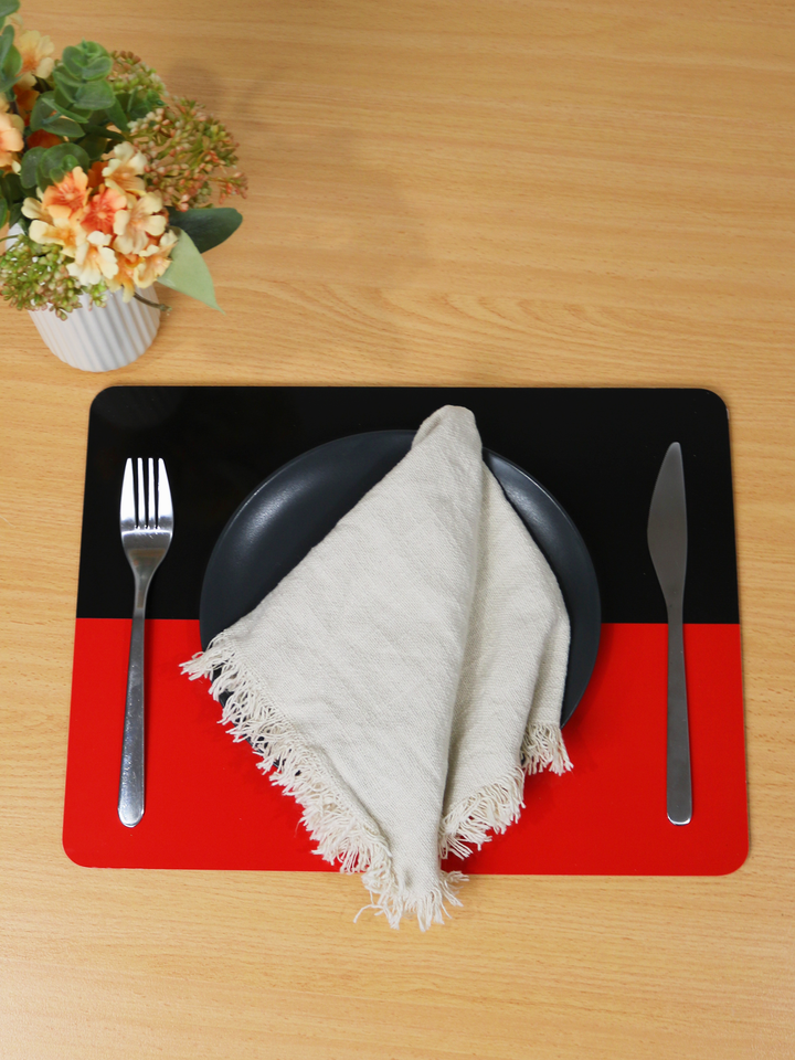 Aboriginal Flag - Cork Placemats (6 Pack)