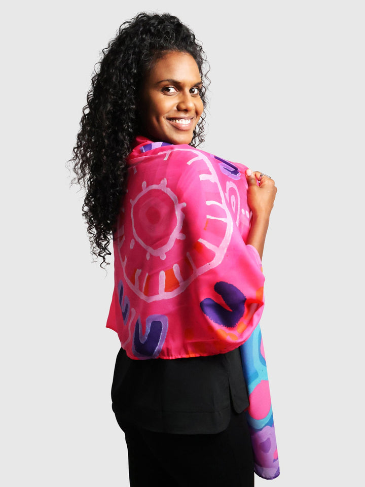 Generations - People, Place, Community - NAIDOC 2025 Chiffon Scarf