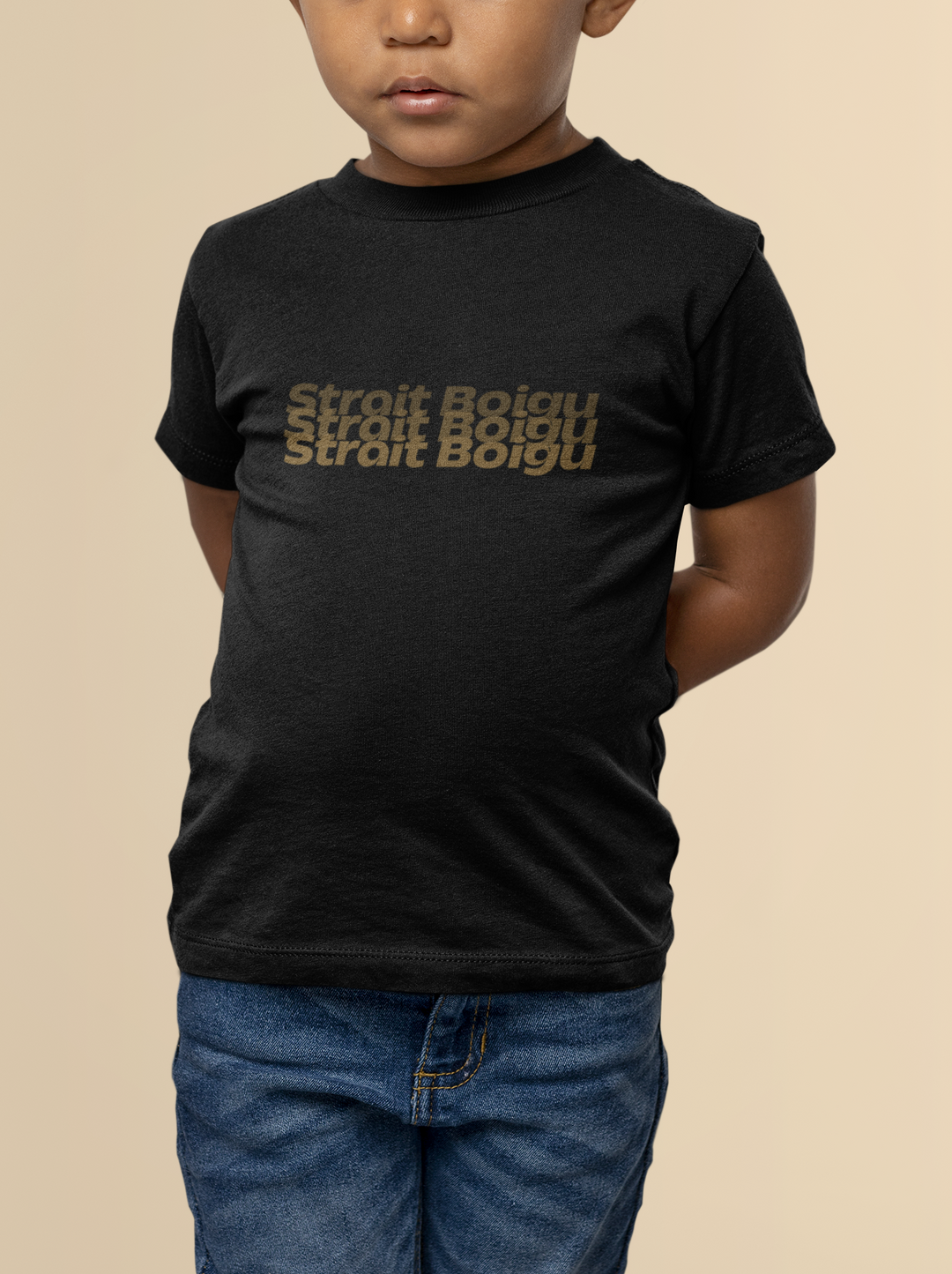 Strait Boigu -  Kids' Cotton T-Shirt
