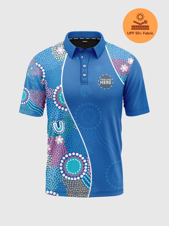 Old Ways Guiding New Paths - Signature UPF 50+ - NAIDOC 25 Men's Custom Polo