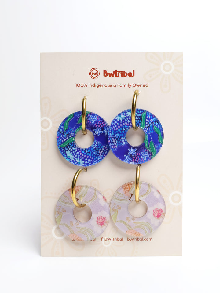 Sacred Water & Nectar  - Washer Earrings Set