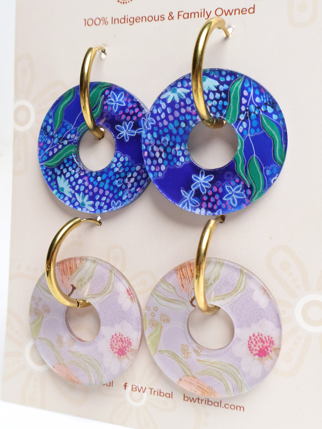 Sacred Water & Nectar  - Washer Earrings Set