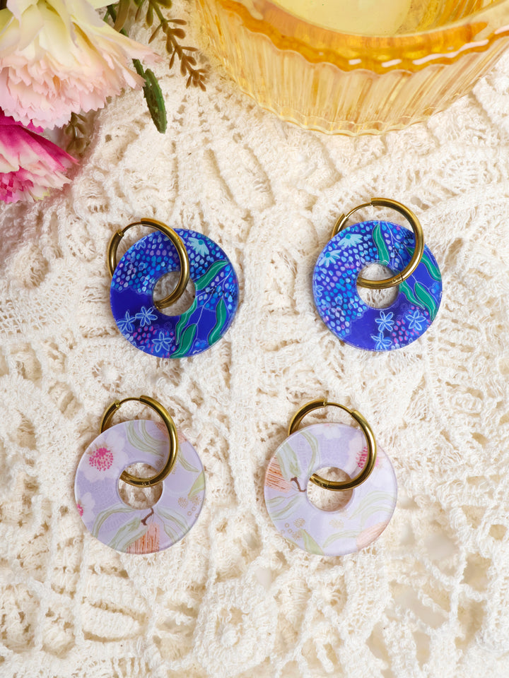 Sacred Water & Nectar  - Washer Earrings Set