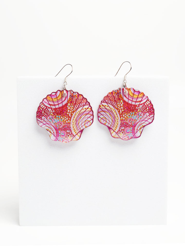 Let's Collect Seashells - Statement Earrings