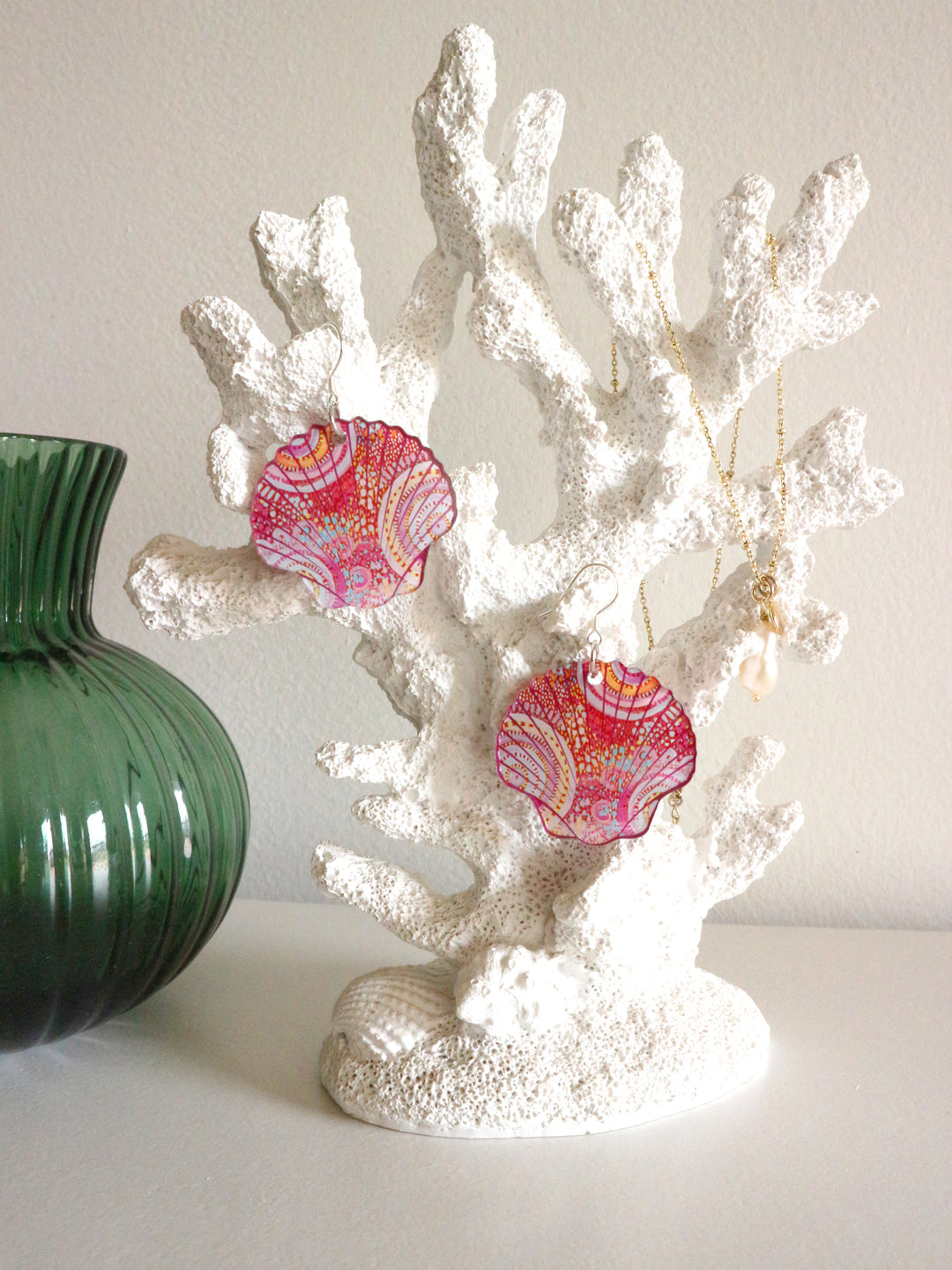 Let's Collect Seashells - Statement Earrings