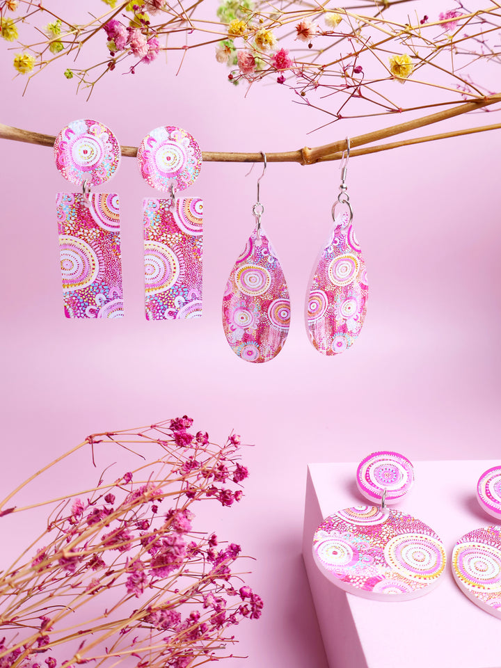 Let's Collect Seashells - Tear Drop Earrings