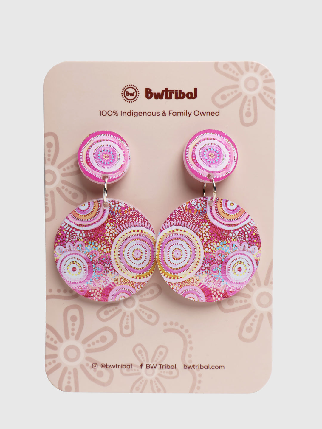 Let's Collect Seashells - Round Drop Earrings