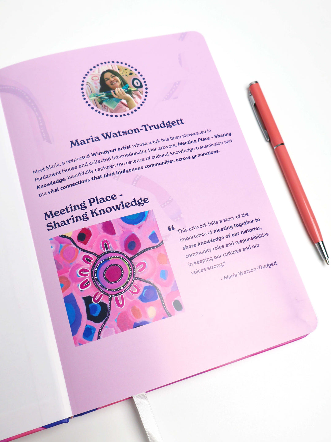 Meeting Place - Sharing Knowledge - NAIDOC 2025 A5 Notebook & Pen
