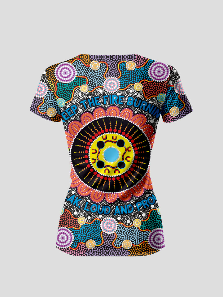 Kaala Danjoo (Fire Together) - NAIDOC 2024 Women's Fashion Top (Limited Edition)