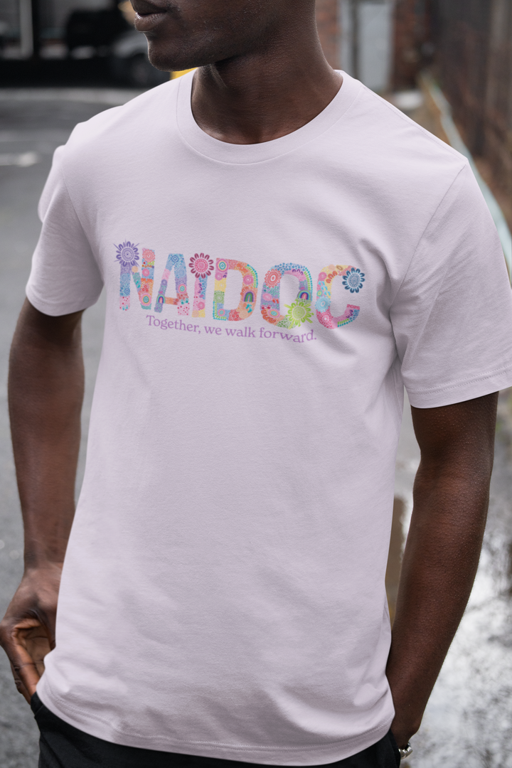 Together, We Walk Forward - NAIDOC 2025 Men's Oversized T-Shirt