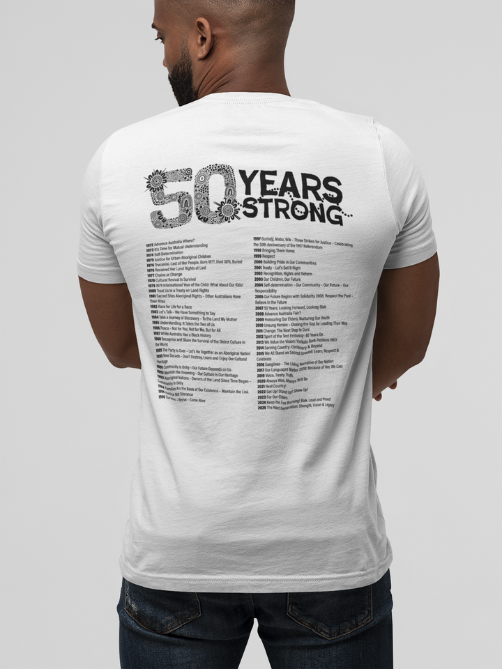 50-Year Commemoration (black & white) - NAIDOC 2025 - Men's T-shirt