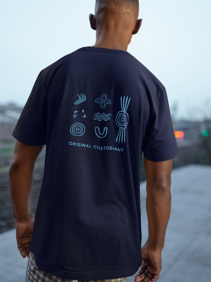 Guardians of Country (Blue) - Men's T-shirt