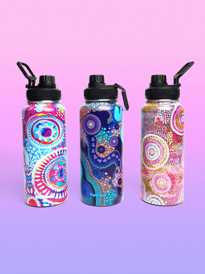 Let's Collect Seashells - Vacuum Insulated Water Bottle (1 Litre)